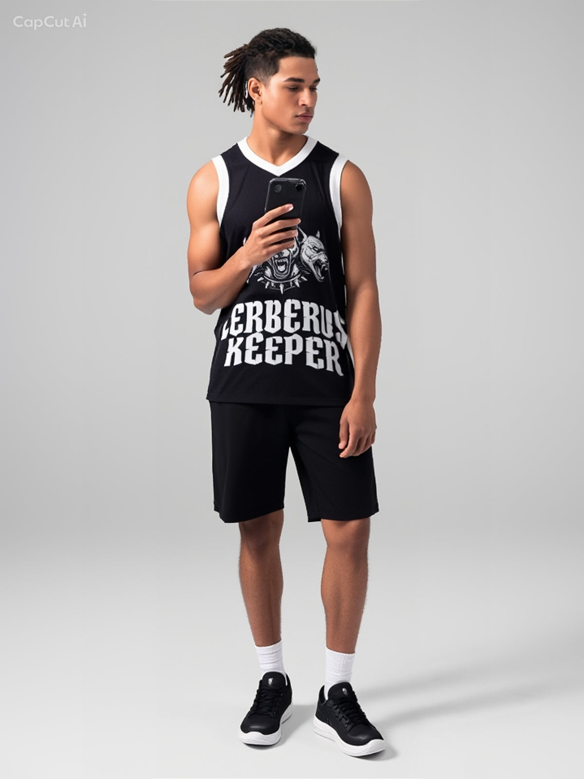 Youth Recycled Basketball Jersey Three-Headed Beast Retro Jersey