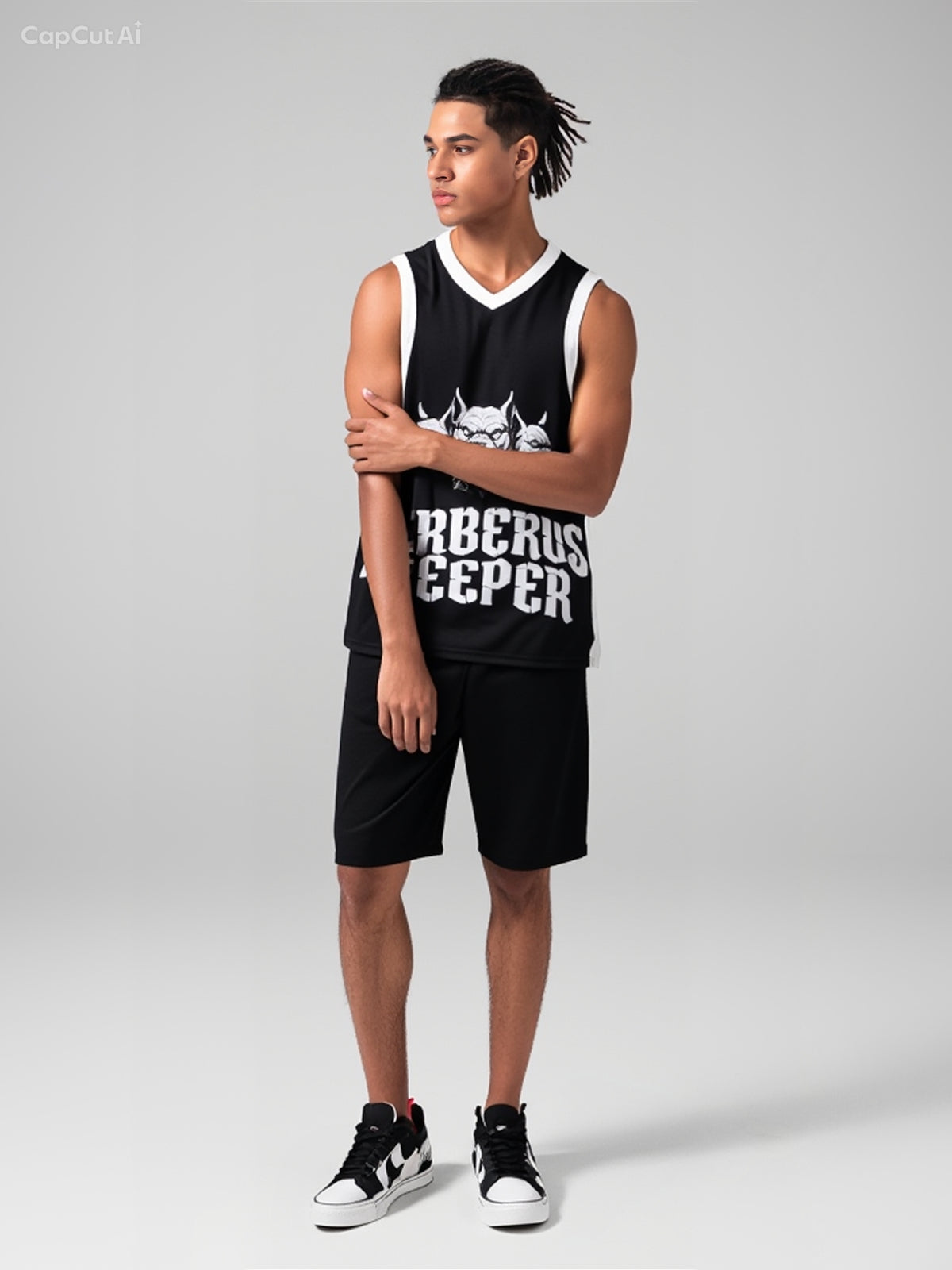 Youth Recycled Basketball Jersey Three-Headed Beast Retro Jersey