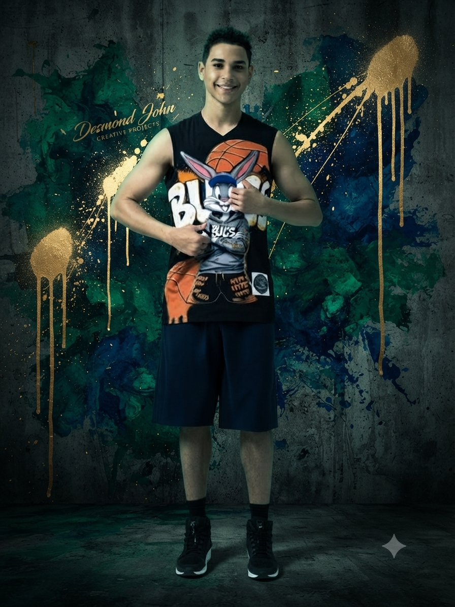 Youth Recycled Basketball Jersey Carrot King Retro Mesh Jersey