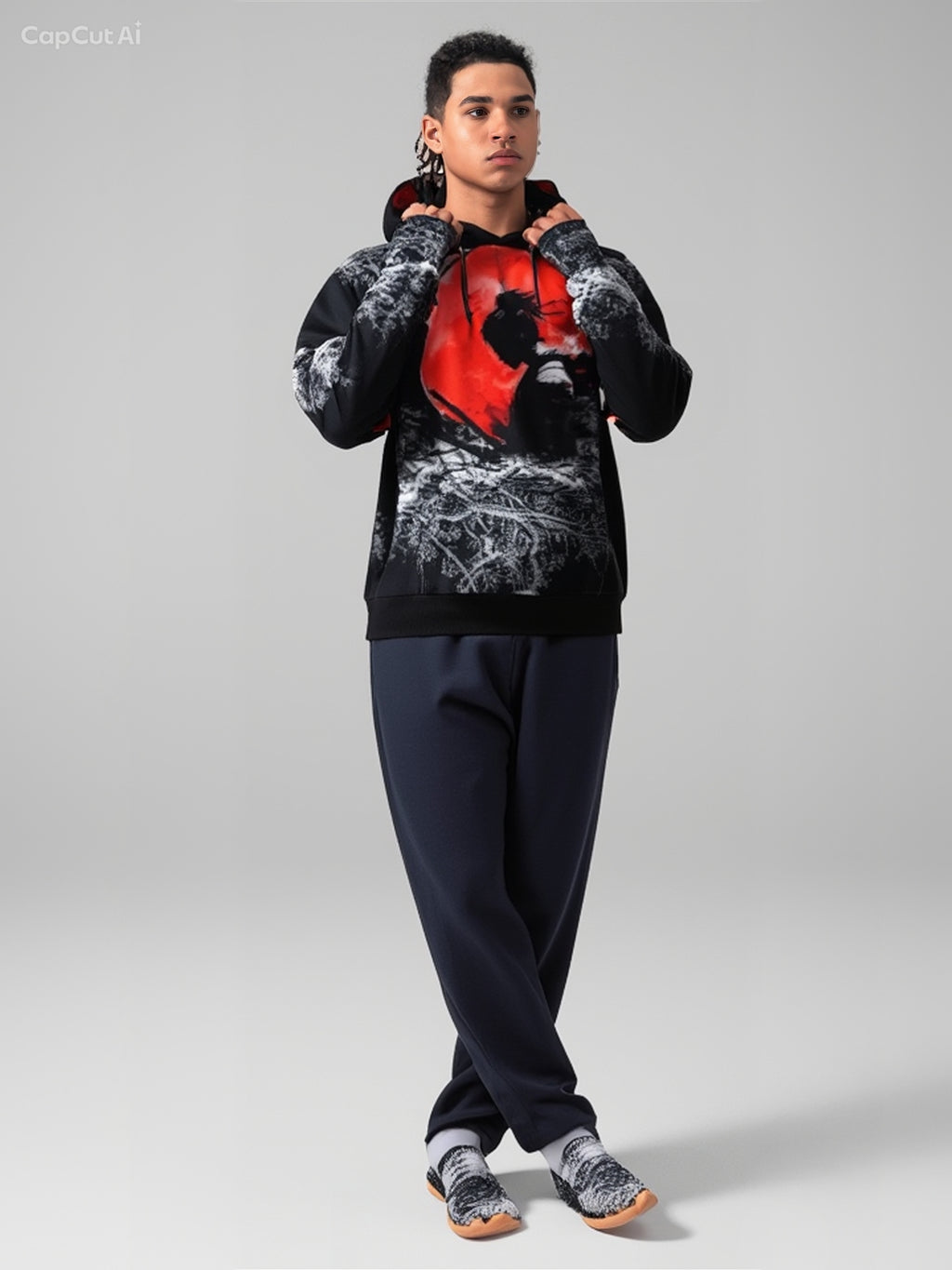 The Rose red Samurai. hoodie