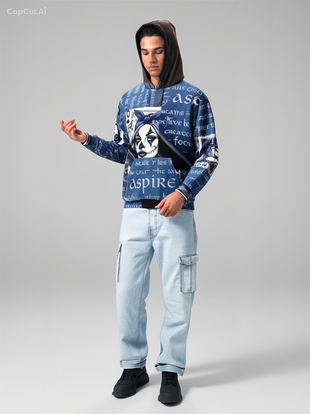 Blue Lettering & Ace High