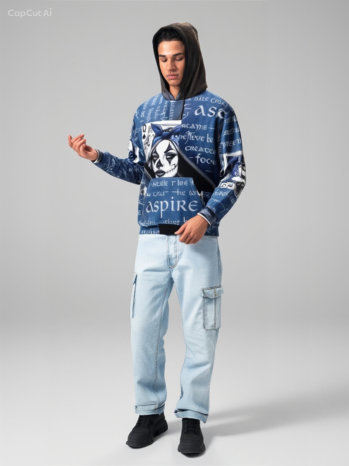 Blue Lettering & Ace High