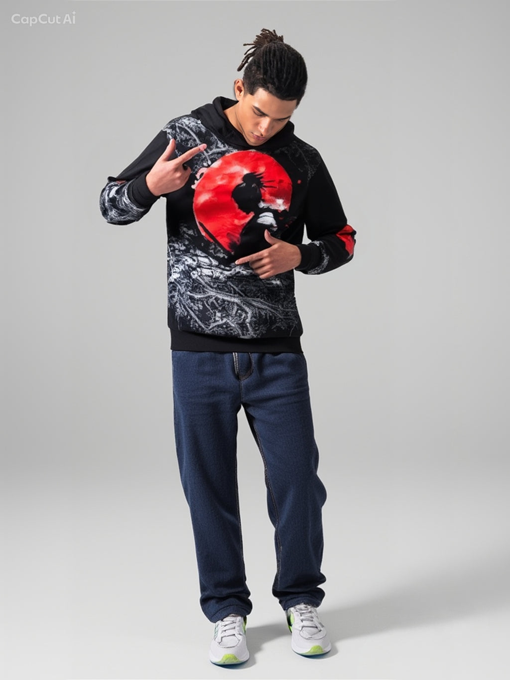 The Rose red Samurai. hoodie