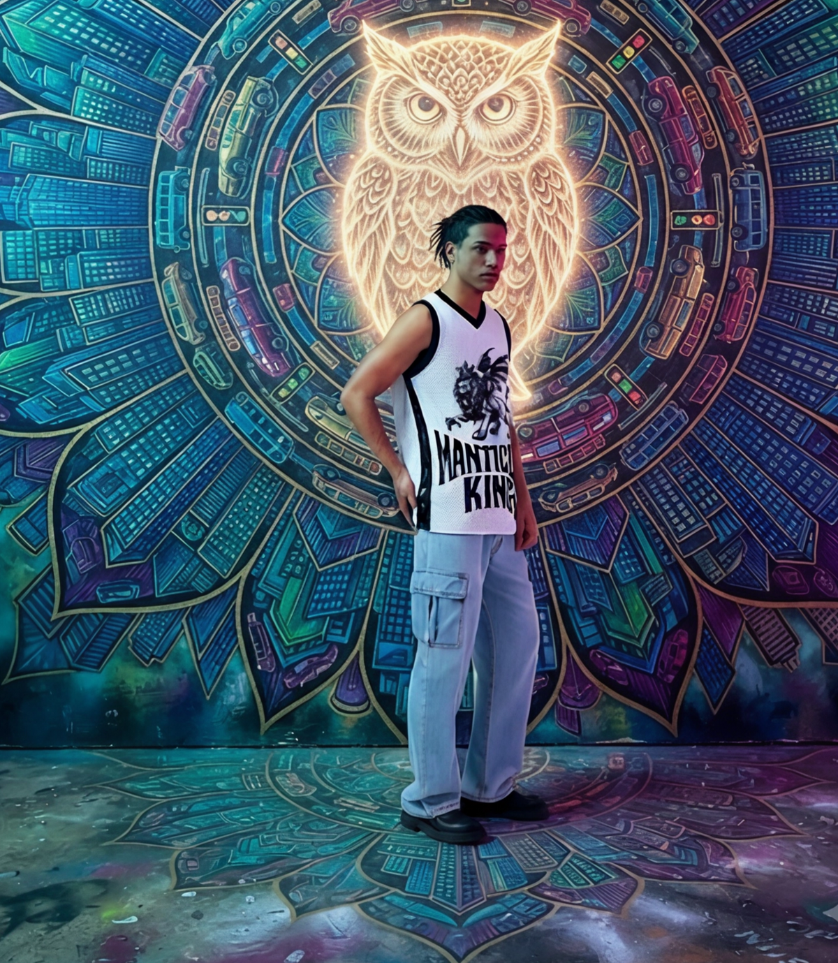 Youth Recycled Basketball Jersey Scorpion-Tail Monarch Tank Top