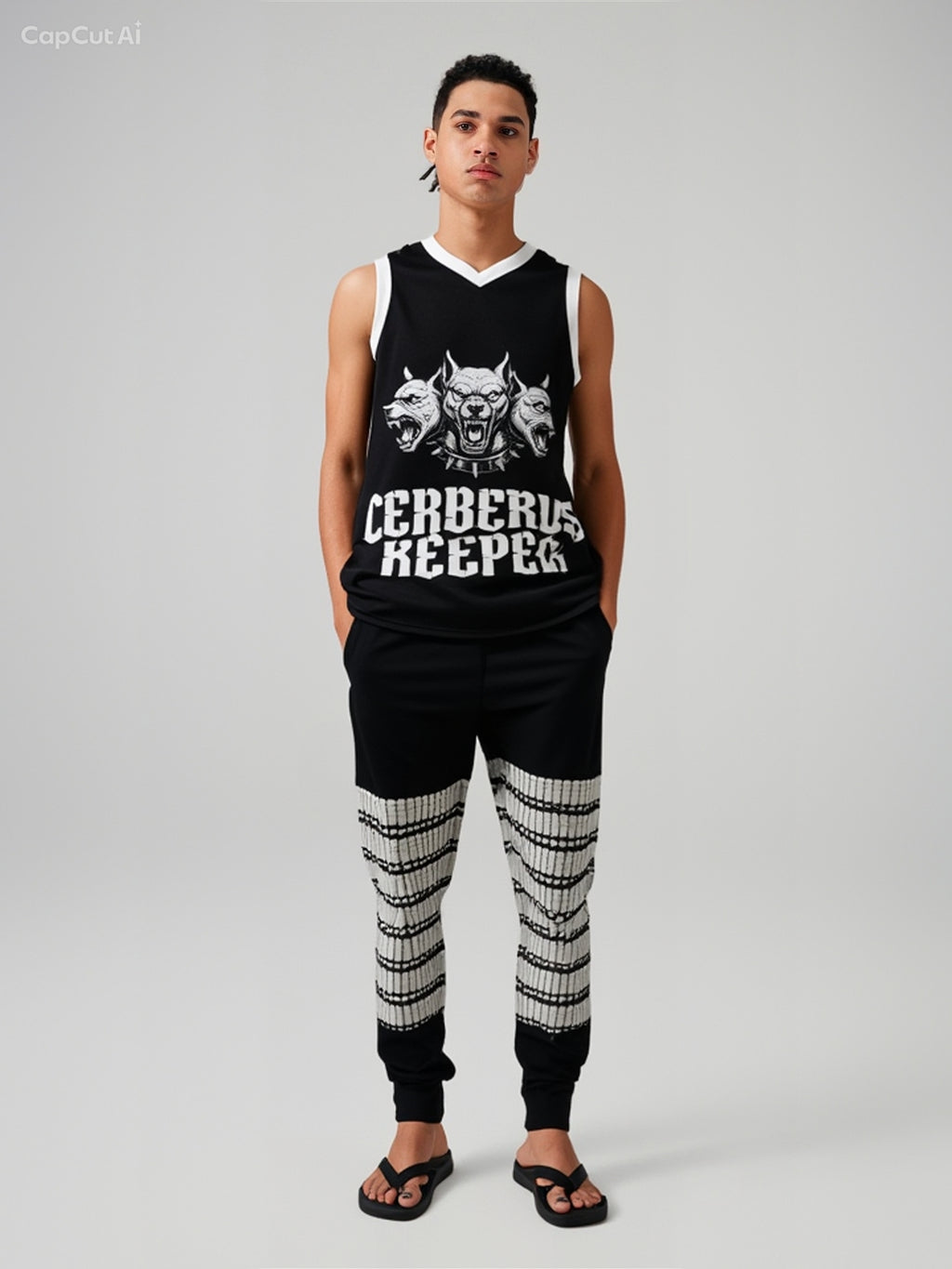 Youth Recycled Basketball Jersey Three-Headed Beast Retro Jersey