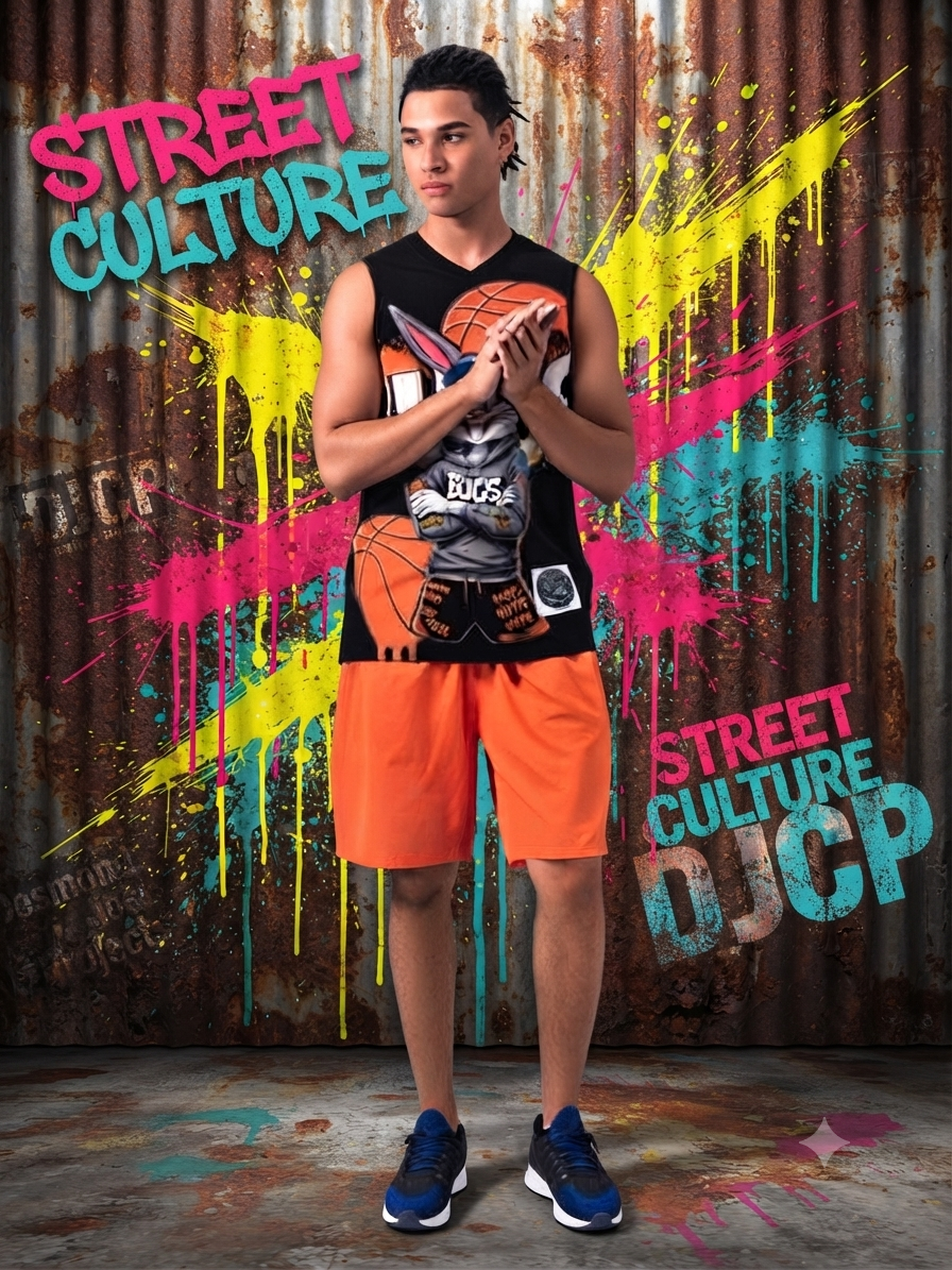 Youth Recycled Basketball Jersey Carrot King Retro Mesh Jersey